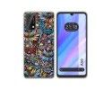 Funda Silicona Transparente para Blackview A50 diseño Flores 04 Dibujos