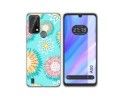 Funda Silicona Transparente para Blackview A50 diseño Flores 05 Dibujos