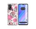 Funda Silicona Transparente para Blackview A50 diseño Flores 09 Dibujos