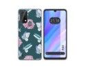 Funda Silicona Transparente para Blackview A50 diseño Flores 10 Dibujos