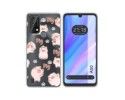 Funda Silicona Transparente para Blackview A50 diseño Cerdos Dibujos