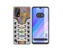 Funda Silicona Transparente para Blackview A50 diseño Zapatillas 05 Dibujos