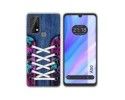 Funda Silicona Transparente para Blackview A50 diseño Zapatillas 06 Dibujos