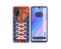 Funda Silicona Transparente para Blackview A50 diseño Zapatillas 10 Dibujos