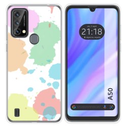 Funda Silicona Transparente para Blackview A50 diseño Acuarela 05 Dibujos