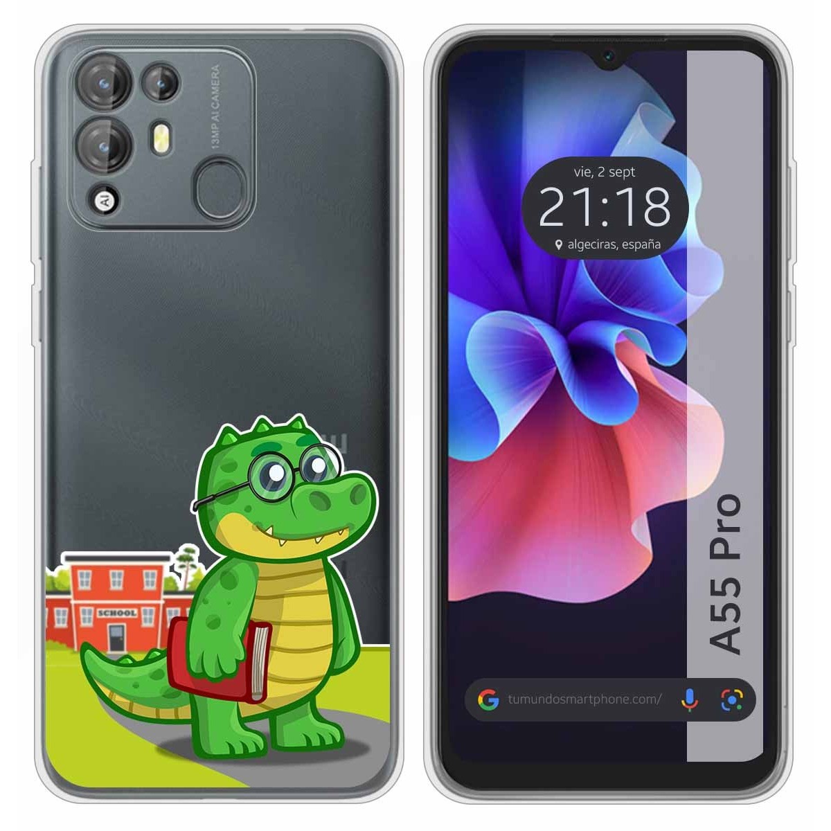 Funda Silicona Transparente para Blackview A55 Pro diseño Coco Dibujos