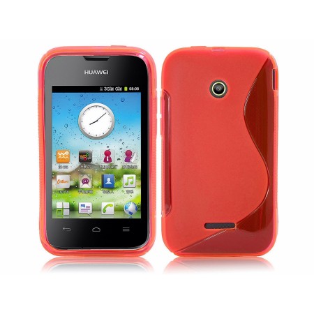 Funda Gel Tpu Huawei Ascend Y210 S Line Color Roja