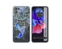Funda Silicona Transparente para Blackview A55 Pro diseño Plumas Dibujos