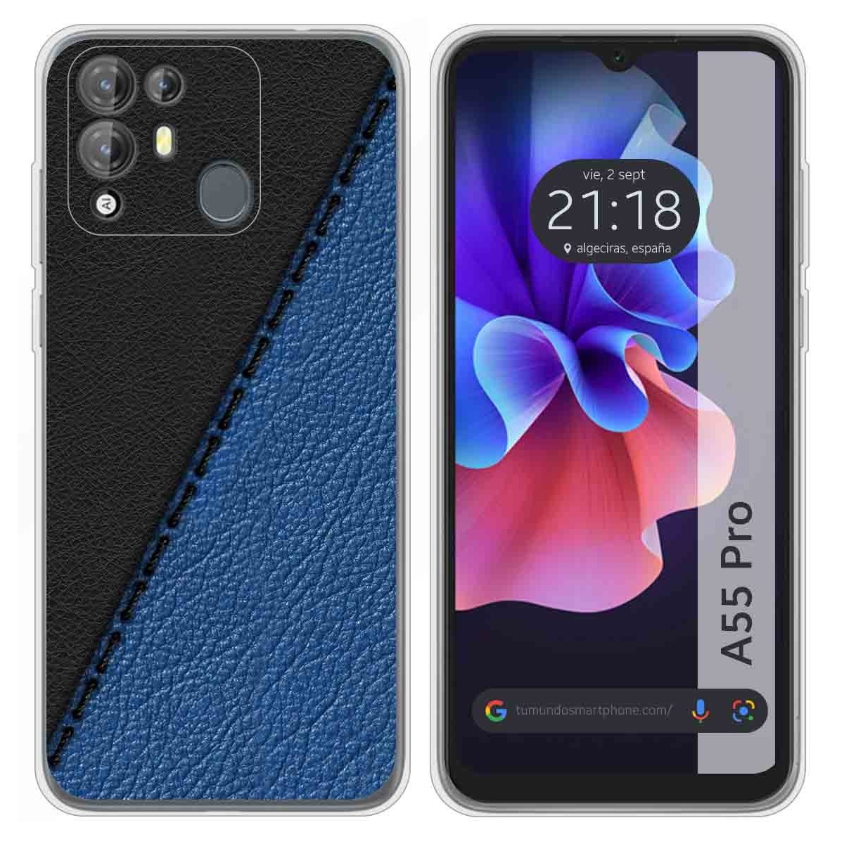 Funda Silicona para Blackview A55 Pro diseño Cuero 02 Dibujos
