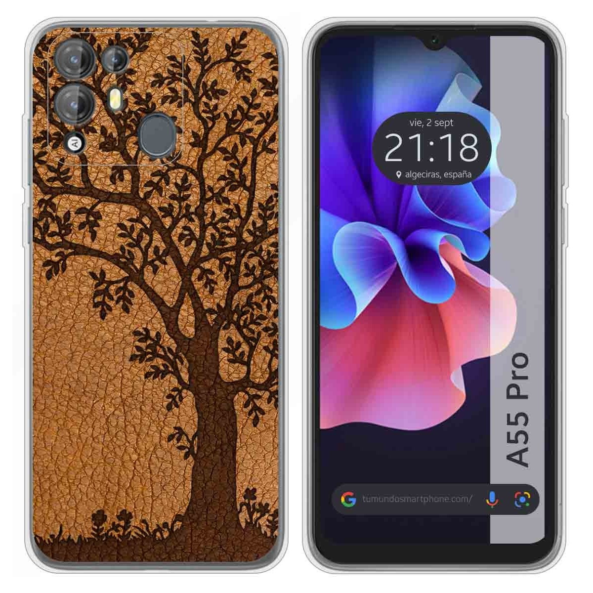 Funda Silicona para Blackview A55 Pro diseño Cuero 03 Dibujos