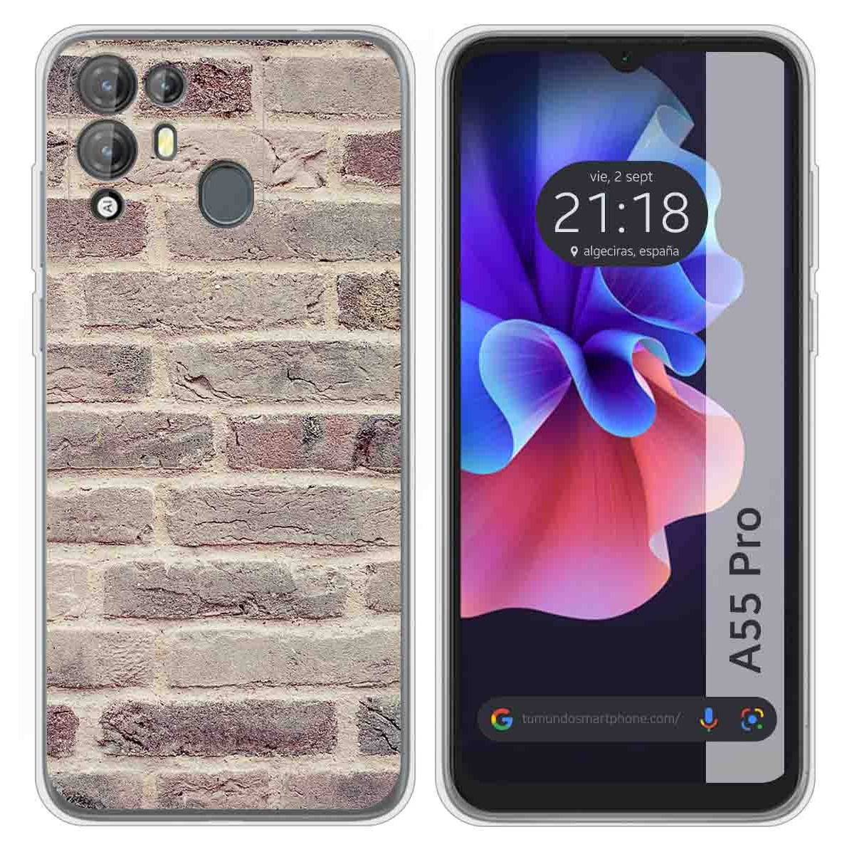 Funda Silicona para Blackview A55 Pro diseño Ladrillo 01 Dibujos