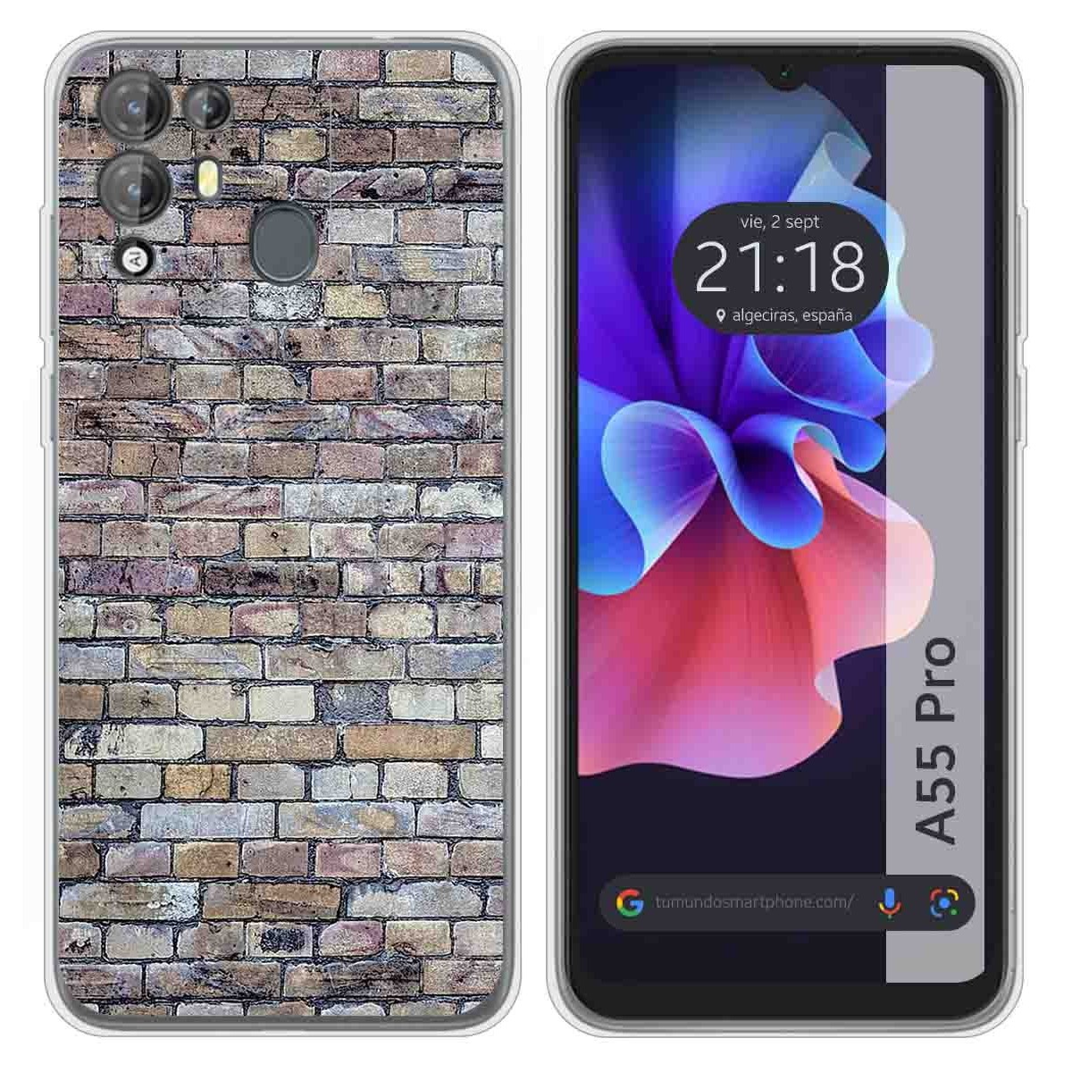 Funda Silicona para Blackview A55 Pro diseño Ladrillo 02 Dibujos