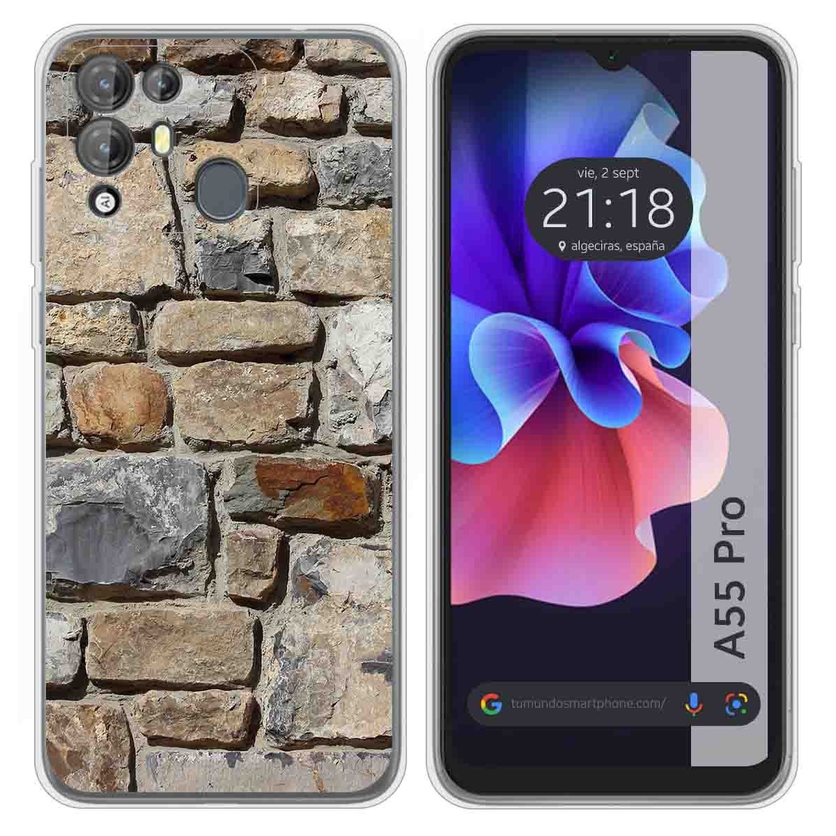 Funda Silicona para Blackview A55 Pro diseño Ladrillo 03 Dibujos