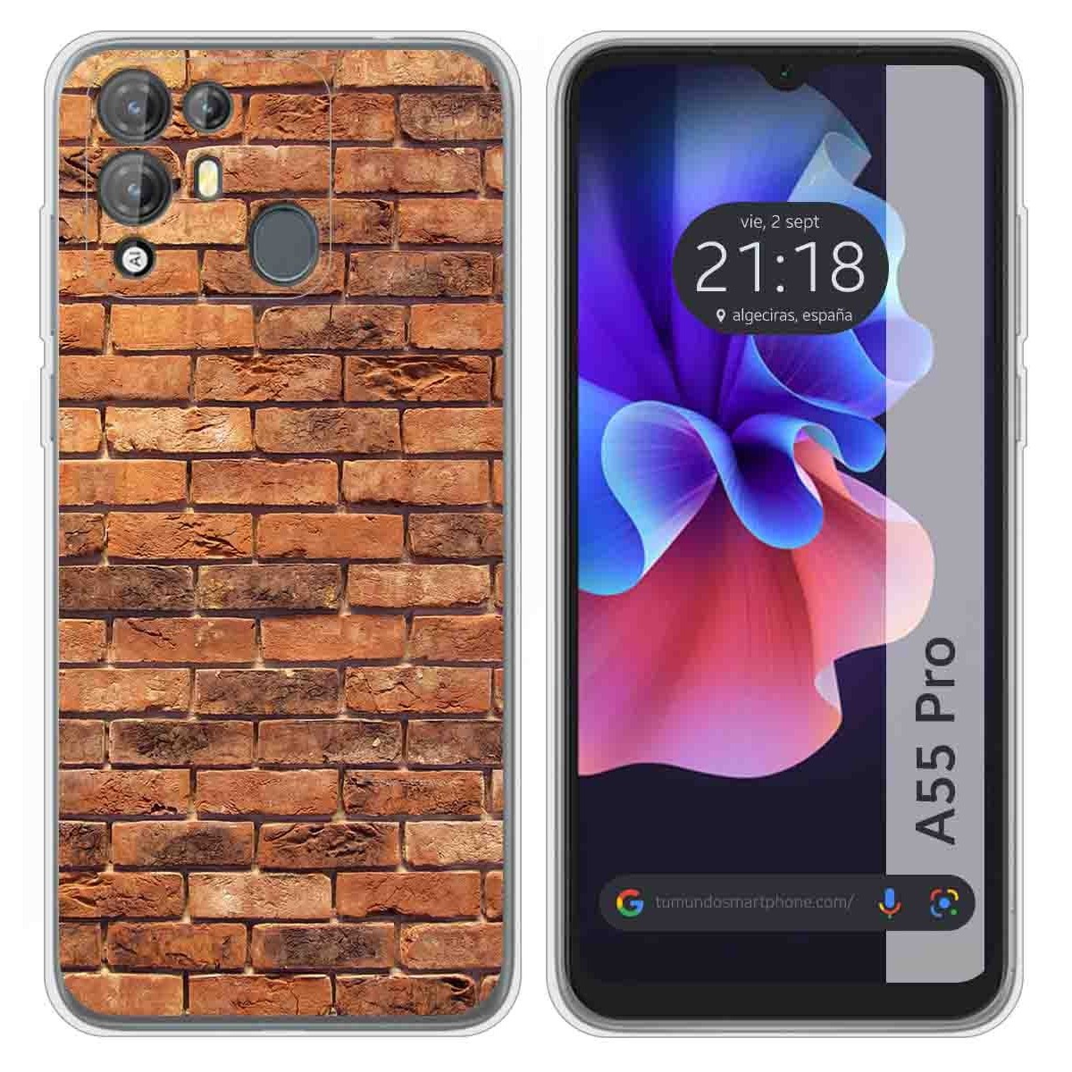 Funda Silicona para Blackview A55 Pro diseño Ladrillo 04 Dibujos