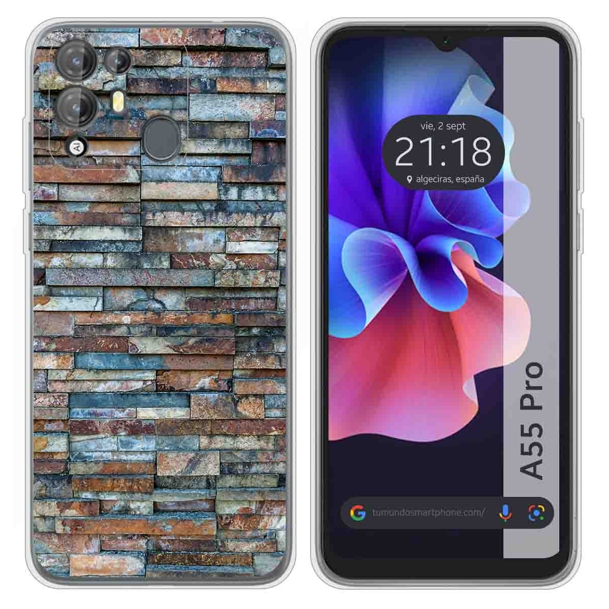 Funda Silicona para Blackview A55 Pro diseño Ladrillo 05 Dibujos