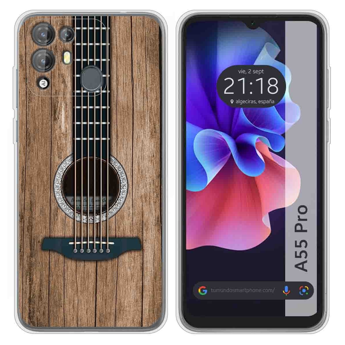 Funda Silicona para Blackview A55 Pro diseño Madera 11 Dibujos