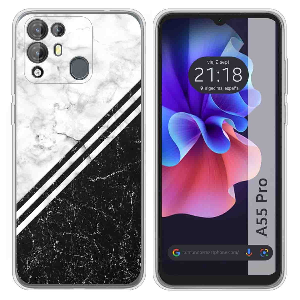 Funda Silicona para Blackview A55 Pro diseño Mármol 01 Dibujos