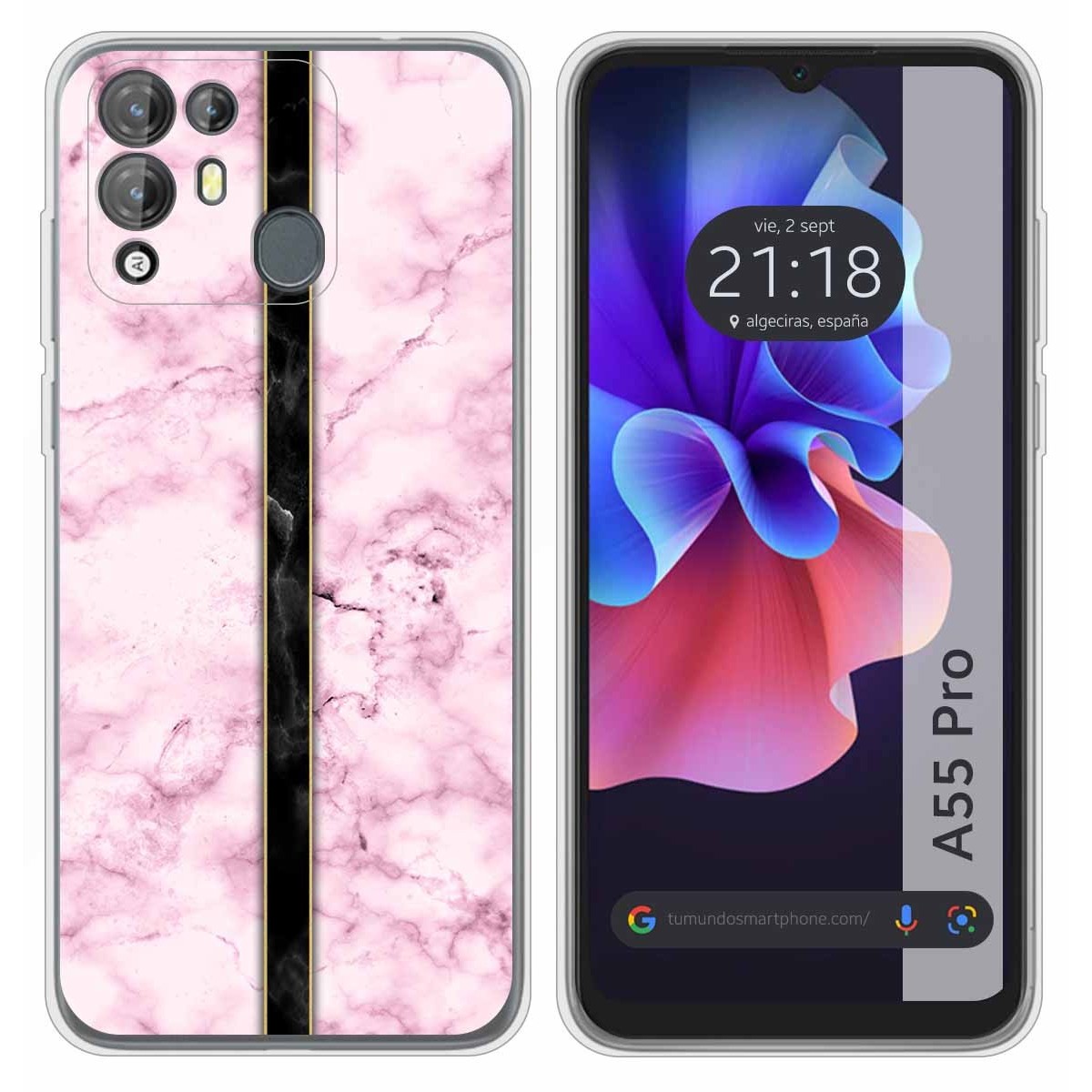 Funda Silicona para Blackview A55 Pro diseño Mármol 04 Dibujos