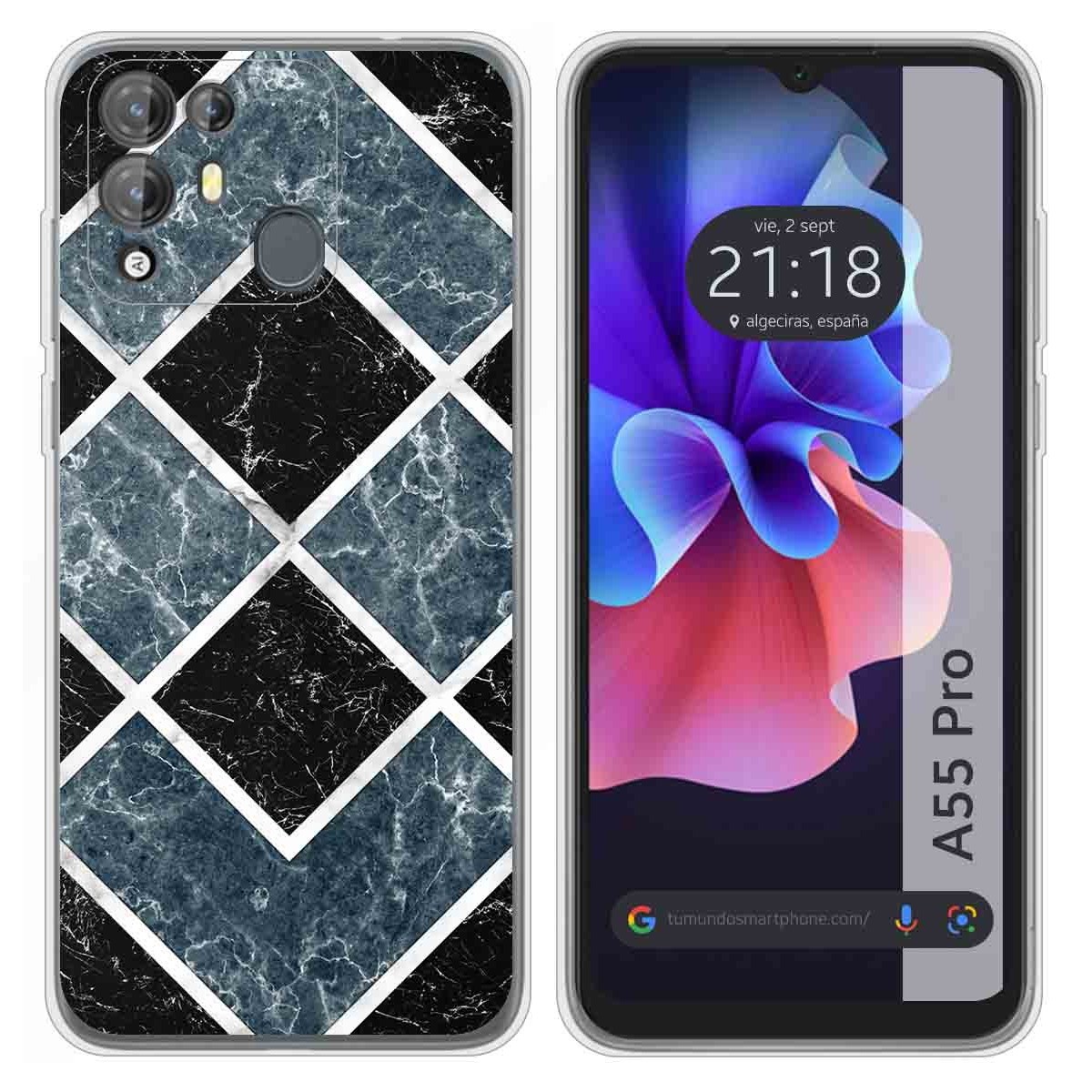 Funda Silicona para Blackview A55 Pro diseño Mármol 06 Dibujos