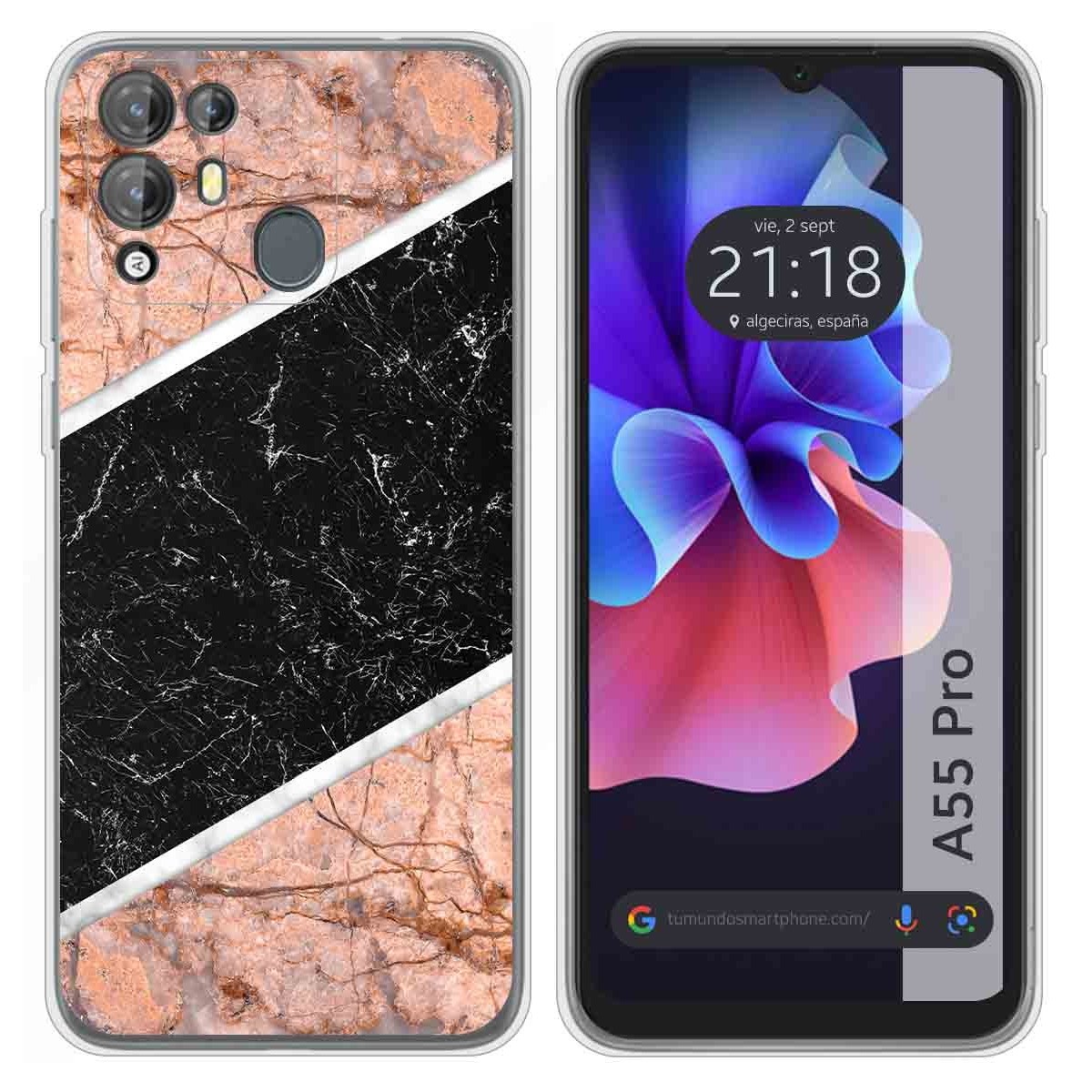 Funda Silicona para Blackview A55 Pro diseño Mármol 07 Dibujos
