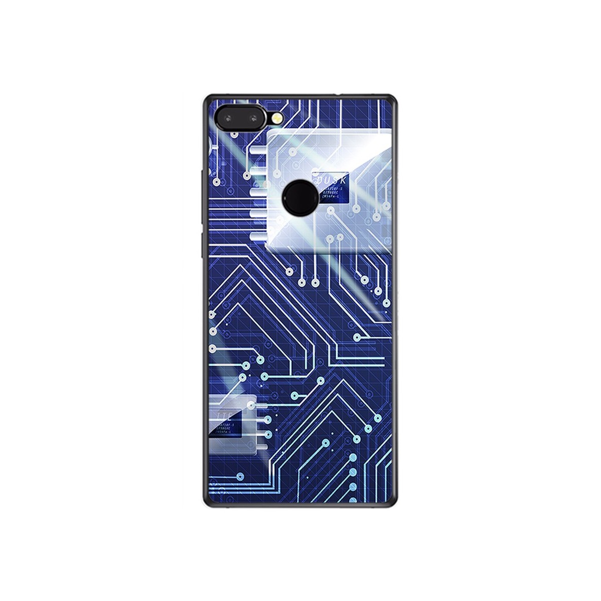 Funda Gel Tpu para Vernee Mix 2 Diseño Circuito Dibujos