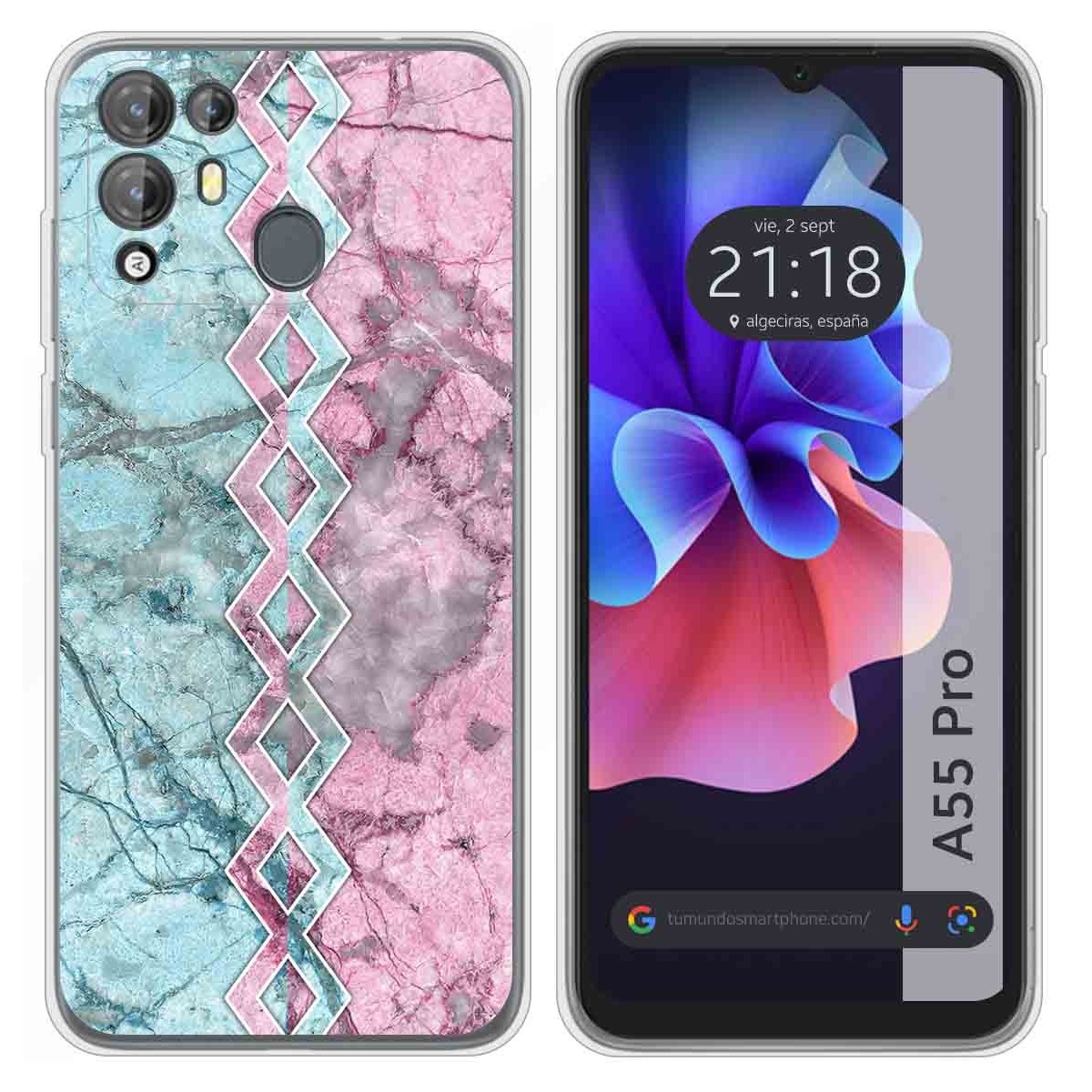Funda Silicona para Blackview A55 Pro diseño Mármol 08 Dibujos