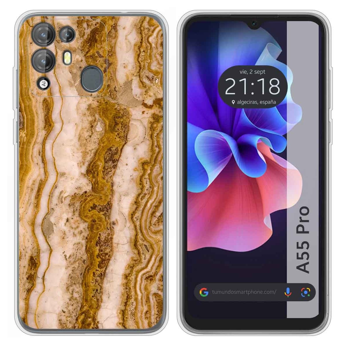 Funda Silicona para Blackview A55 Pro diseño Mármol 10 Dibujos