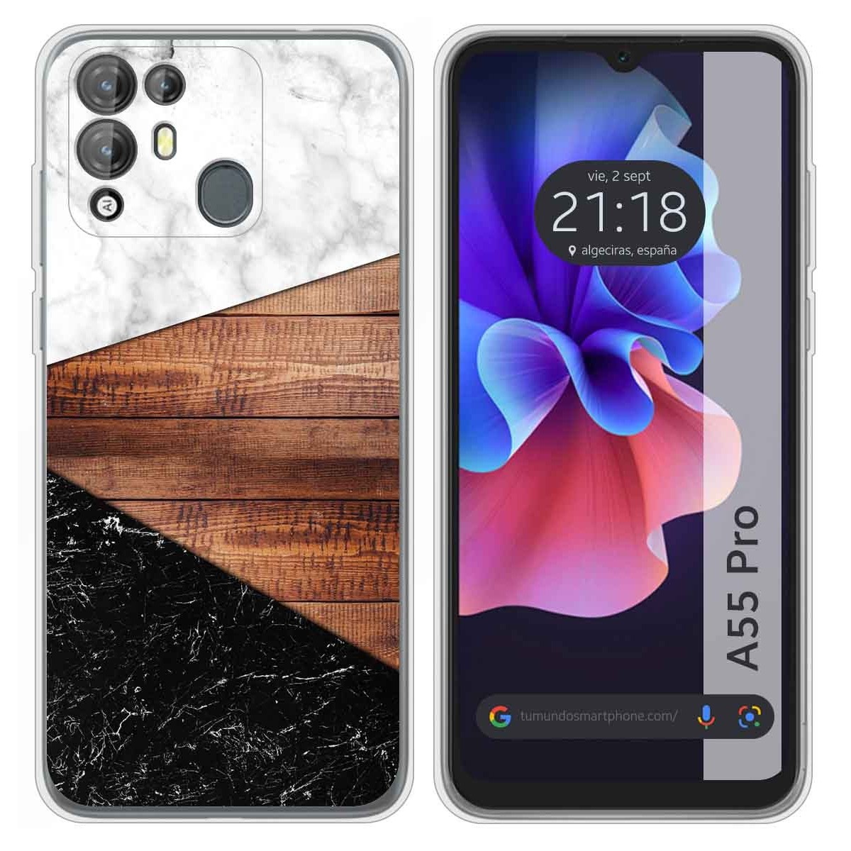 Funda Silicona para Blackview A55 Pro diseño Mármol 11 Dibujos
