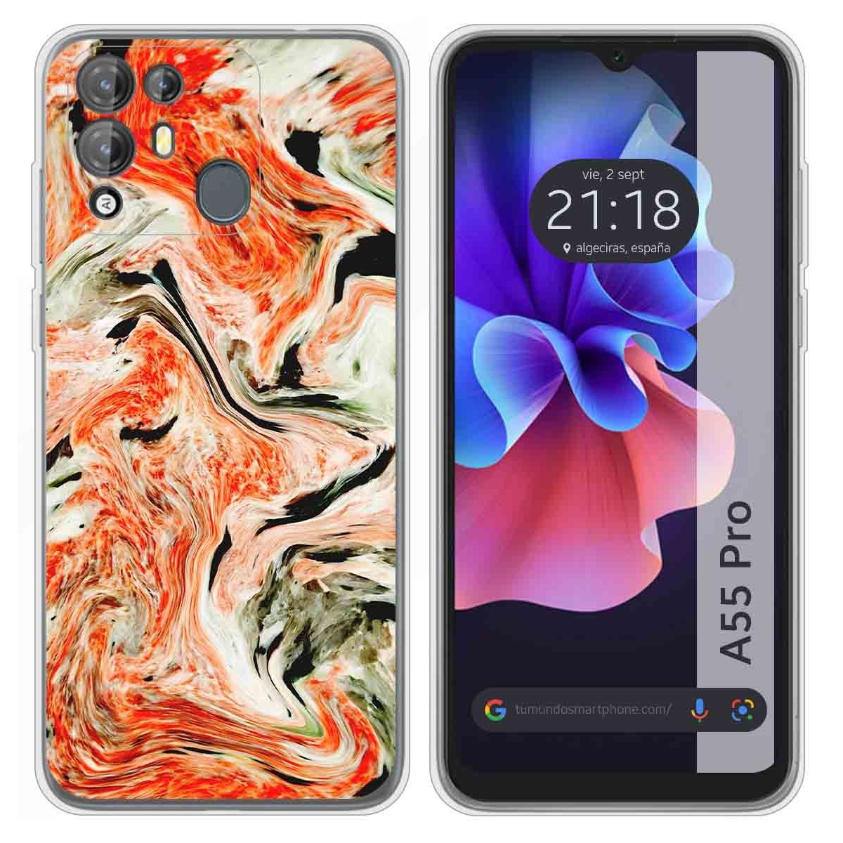 Funda Silicona para Blackview A55 Pro diseño Mármol 12 Dibujos