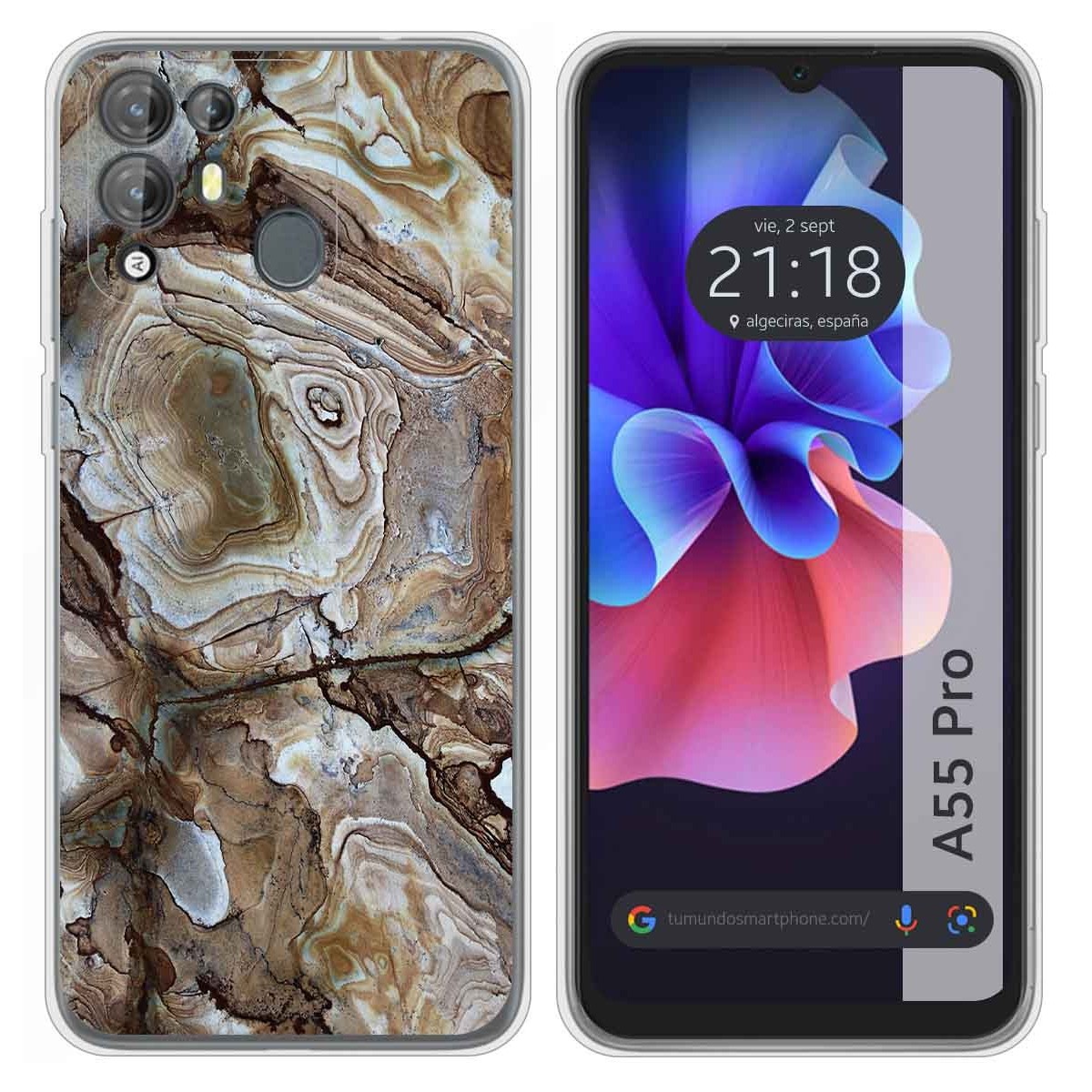 Funda Silicona para Blackview A55 Pro diseño Mármol 14 Dibujos