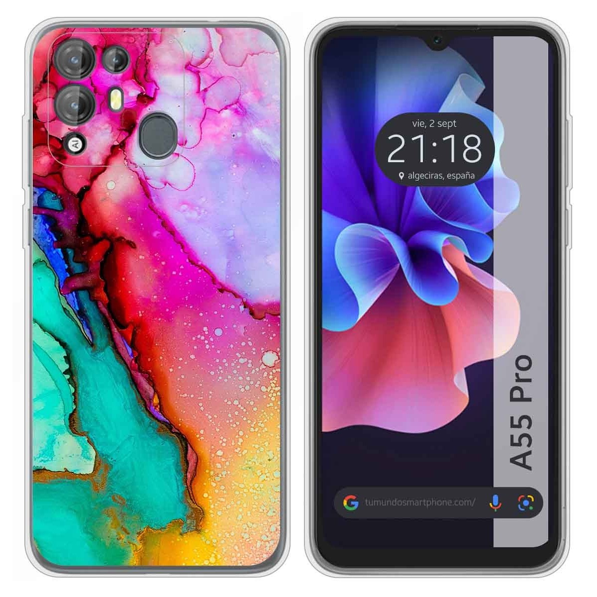 Funda Silicona para Blackview A55 Pro diseño Mármol 15 Dibujos