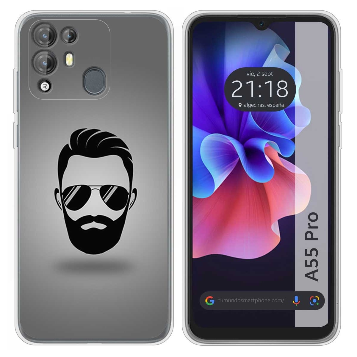 Funda Silicona para Blackview A55 Pro diseño Barba Dibujos