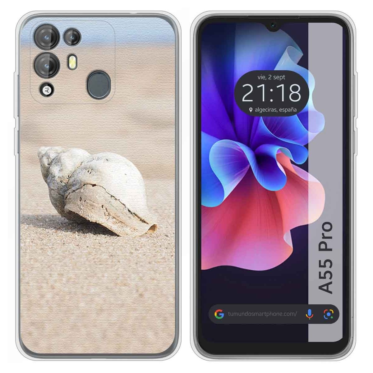 Funda Silicona para Blackview A55 Pro diseño Concha Dibujos
