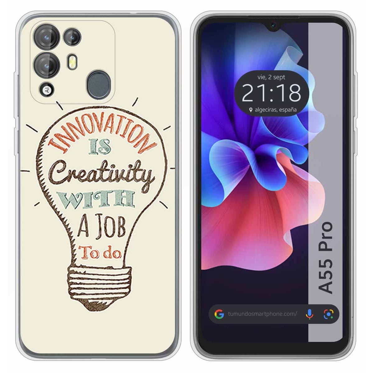 Funda Silicona para Blackview A55 Pro diseño Creativity Dibujos