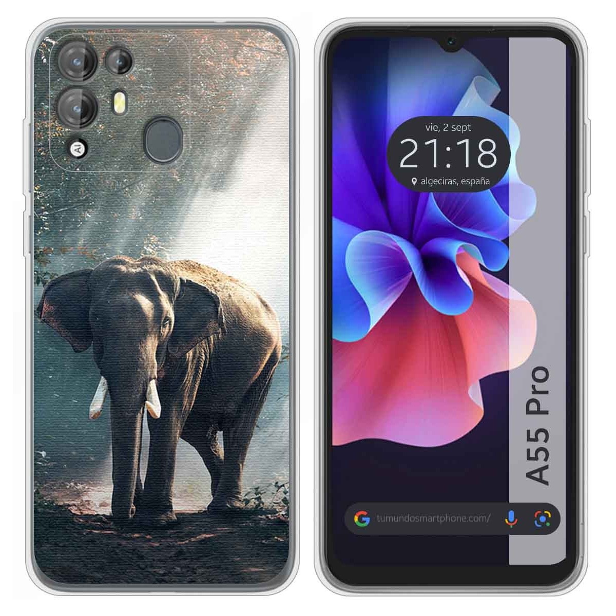 Funda Silicona para Blackview A55 Pro diseño Elefante Dibujos