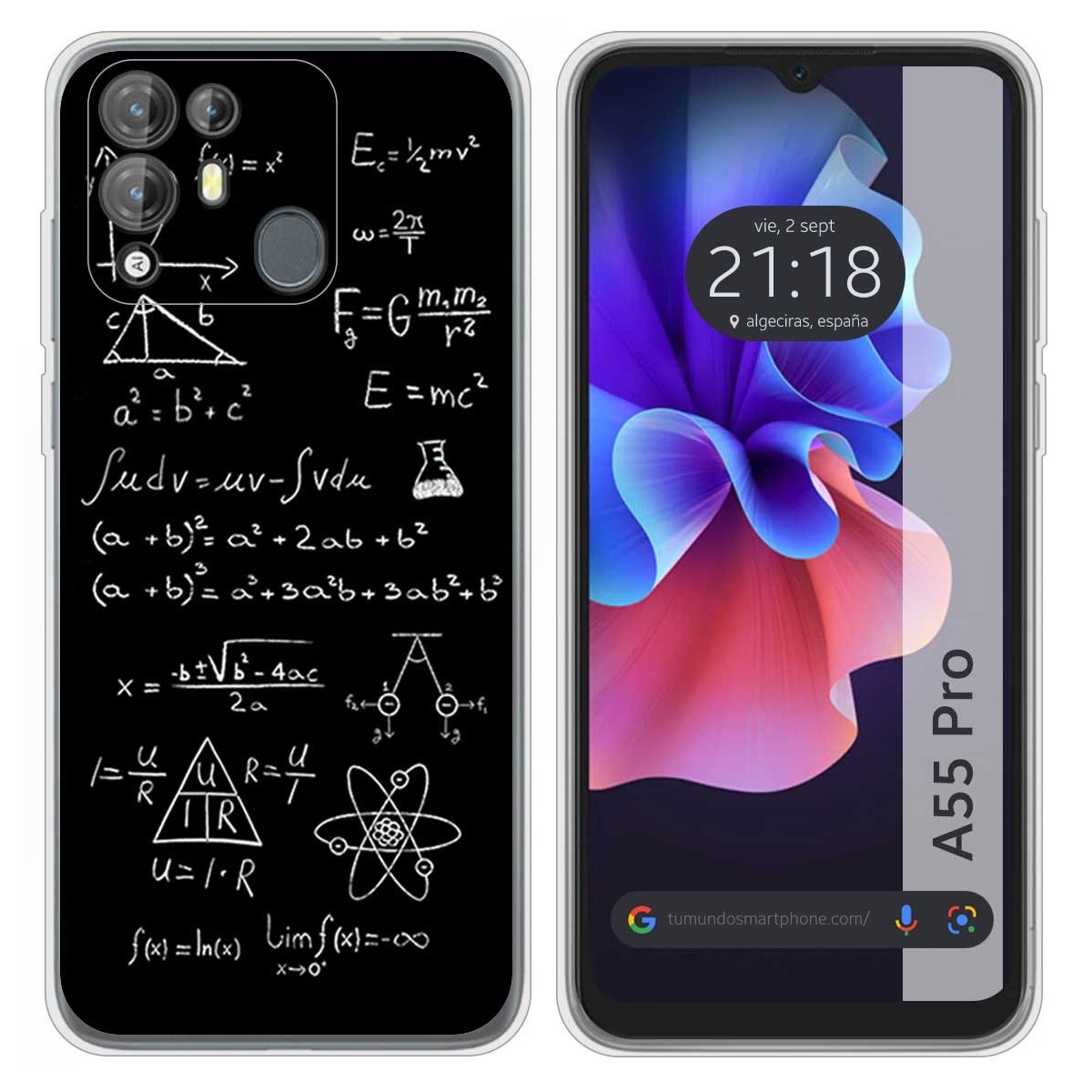 Funda Silicona para Blackview A55 Pro diseño Formulas Dibujos