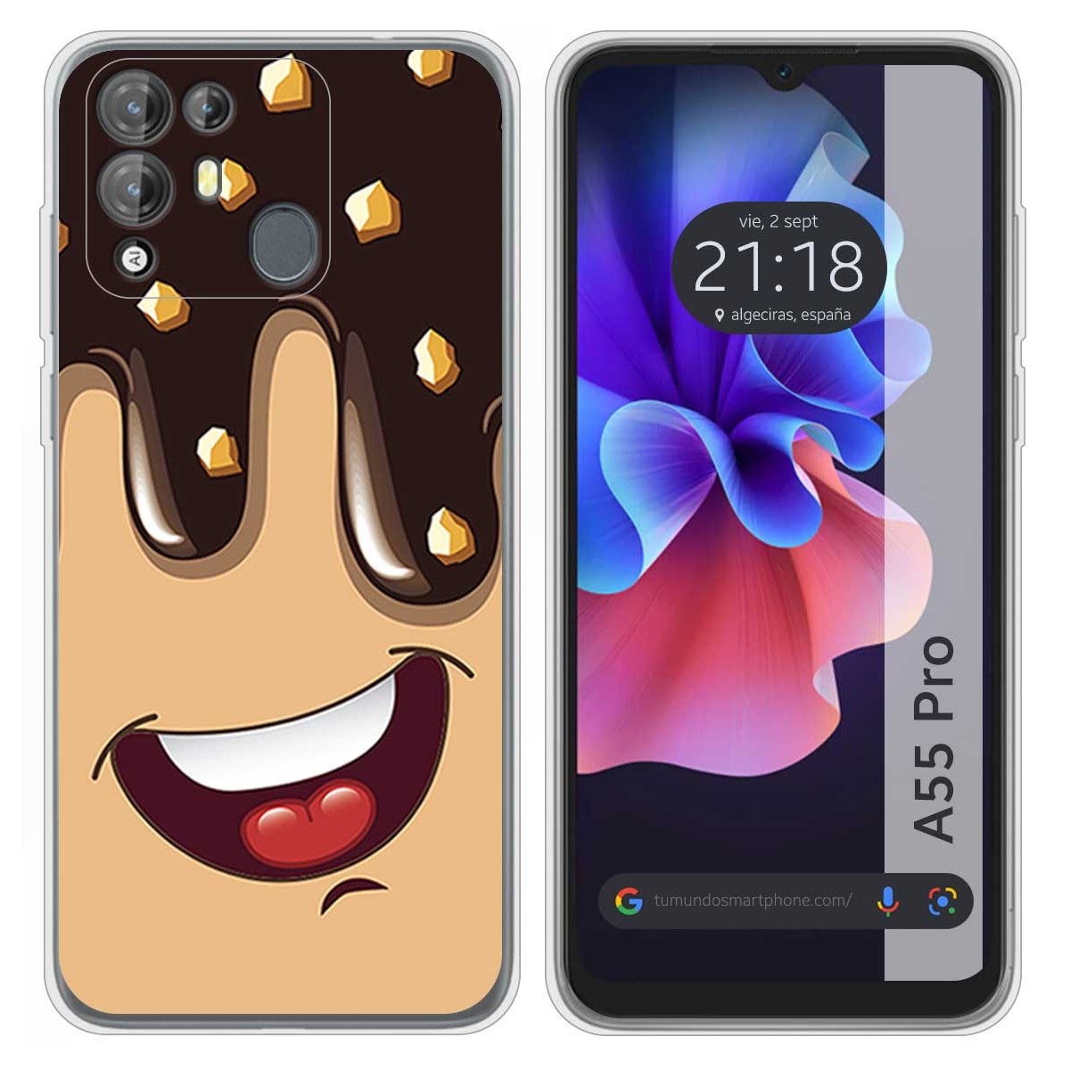 Funda Silicona para Blackview A55 Pro diseño Helado Chocolate Dibujos