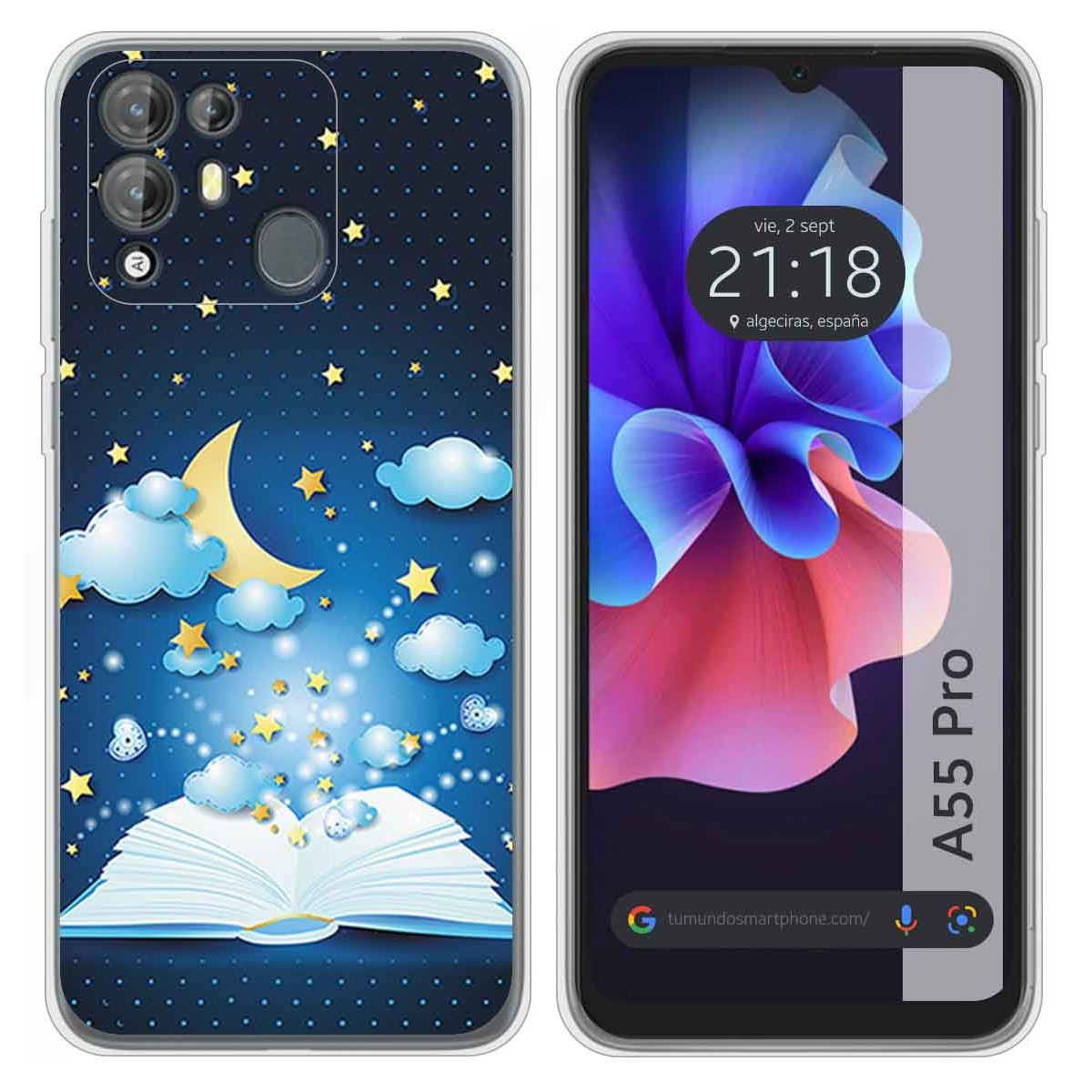 Funda Silicona para Blackview A55 Pro diseño Libro Cuentos Dibujos