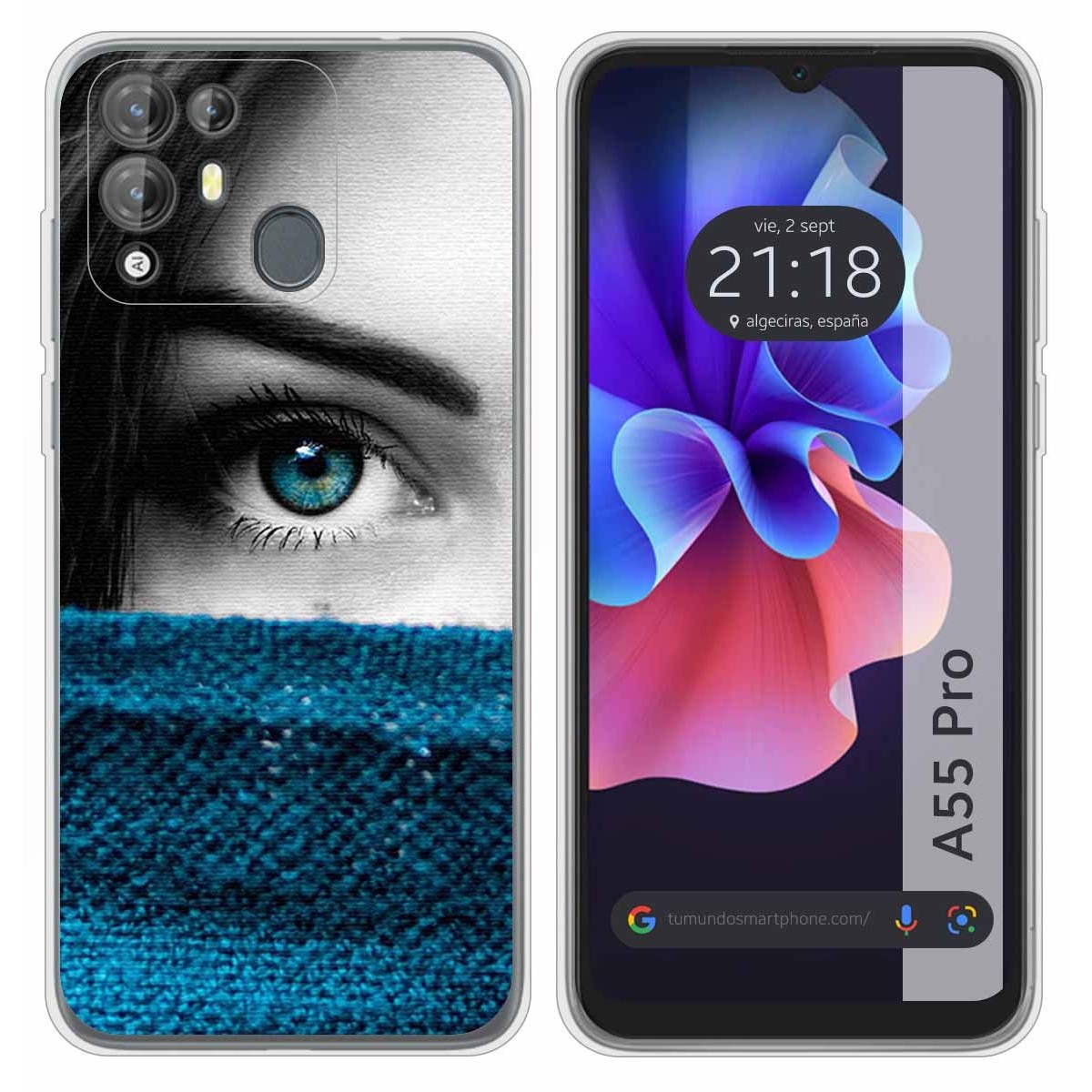 Funda Silicona para Blackview A55 Pro diseño Ojo Dibujos