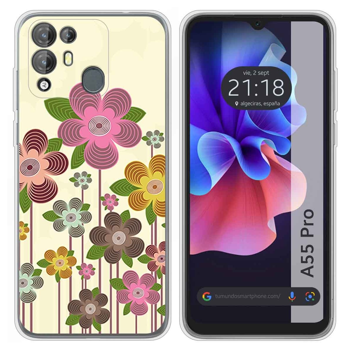 Funda Silicona para Blackview A55 Pro diseño Primavera En Flor Dibujos