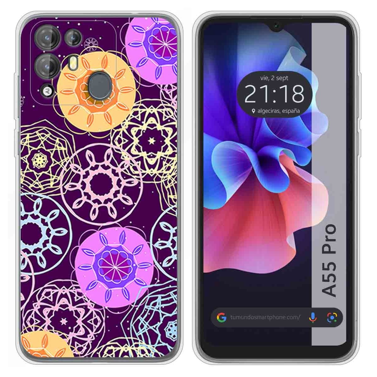 Funda Silicona para Blackview A55 Pro diseño Radial Dibujos