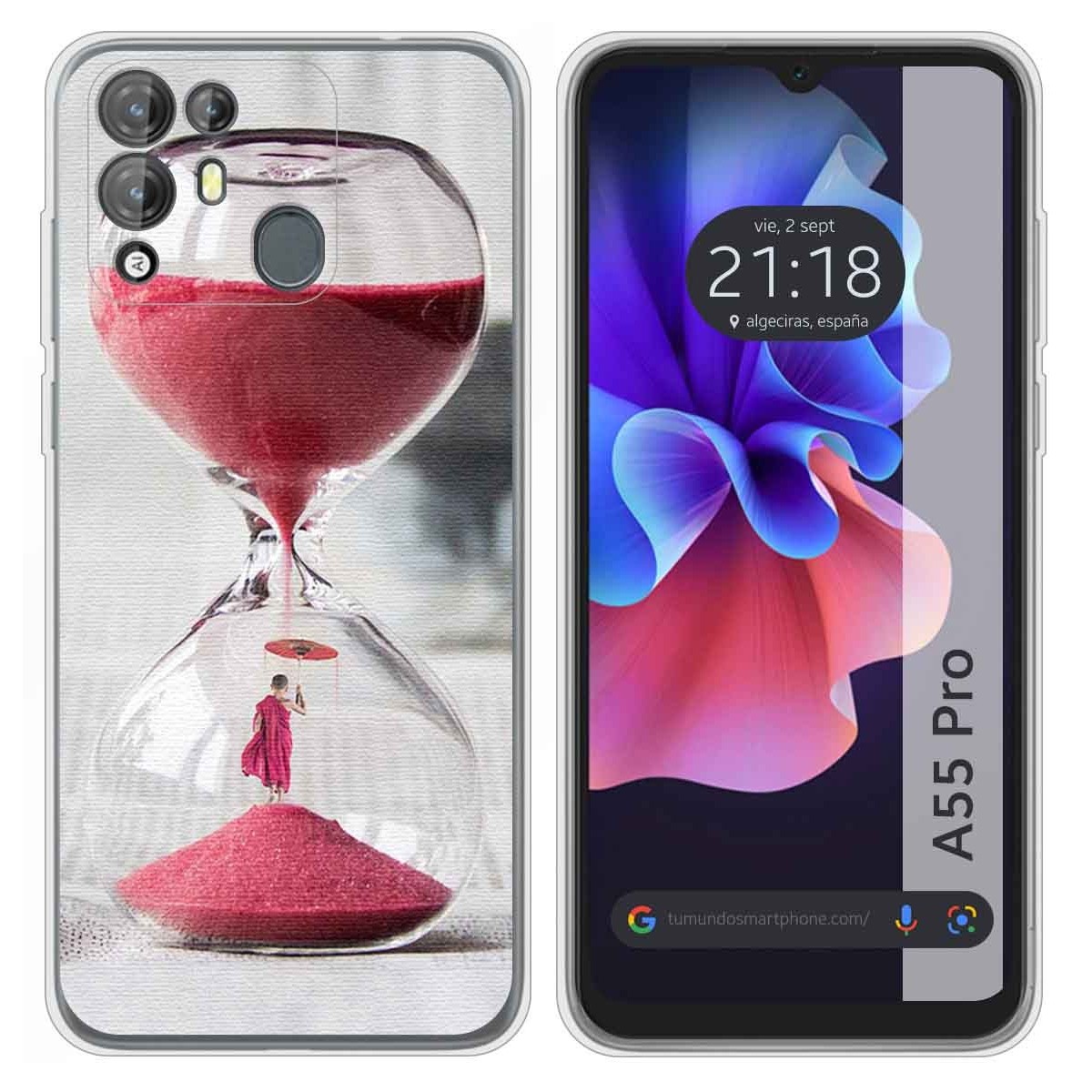 Funda Silicona para Blackview A55 Pro diseño Reloj Dibujos