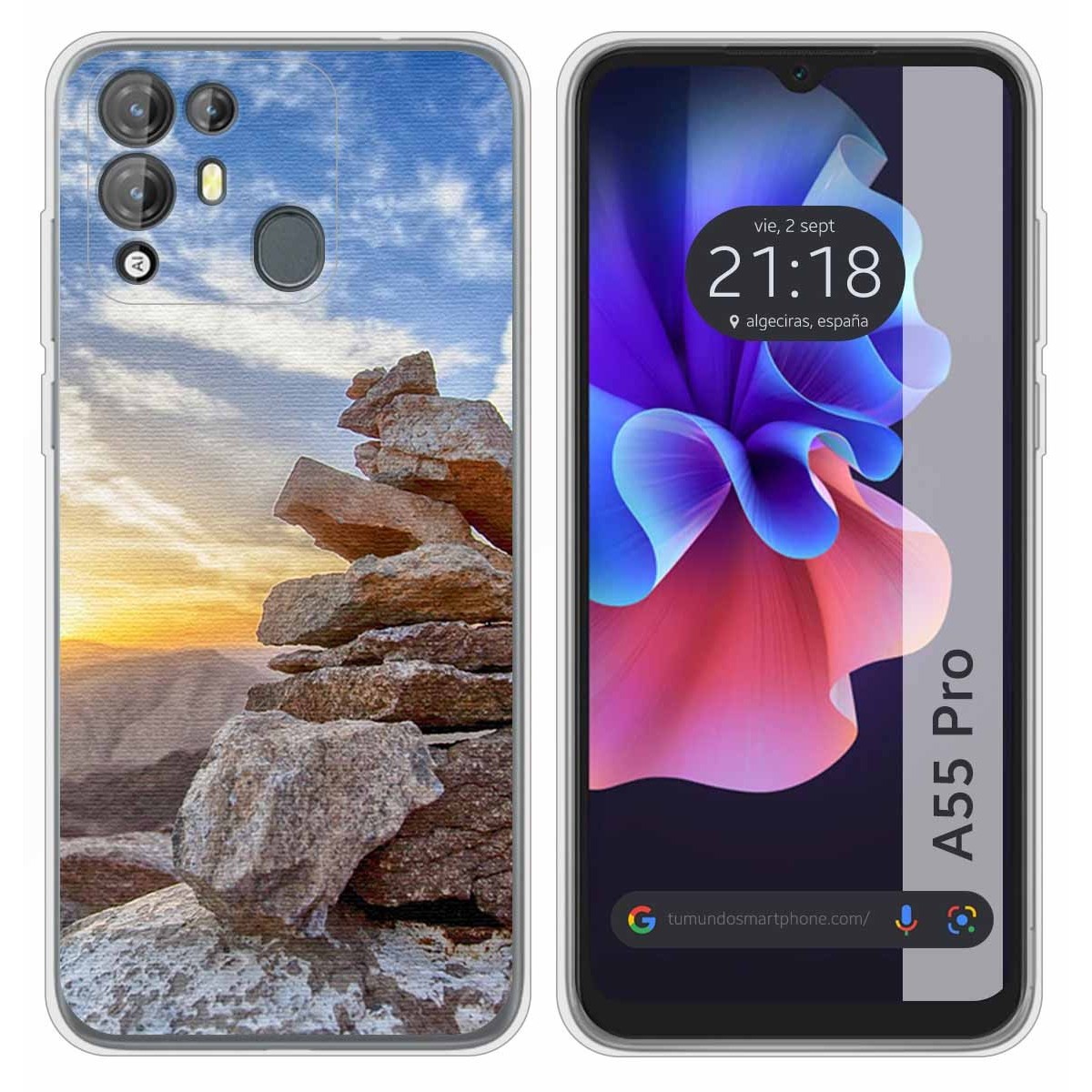 Funda Silicona para Blackview A55 Pro diseño Sunset Dibujos