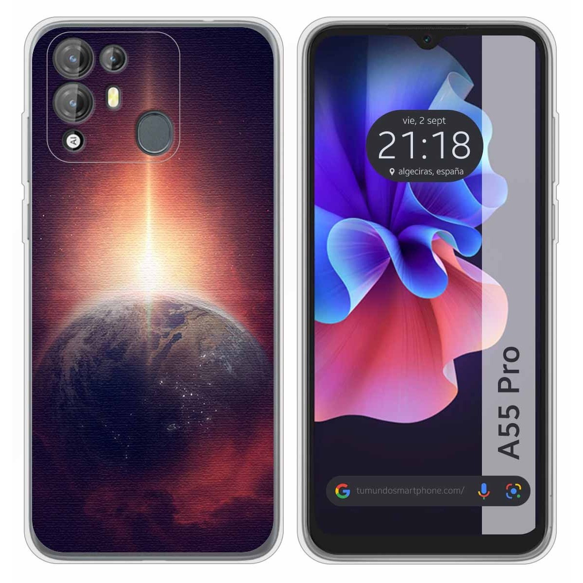 Funda Silicona para Blackview A55 Pro diseño Tierra Dibujos