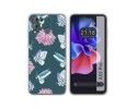 Funda Silicona Transparente para Blackview A55 Pro diseño Flores 10 Dibujos