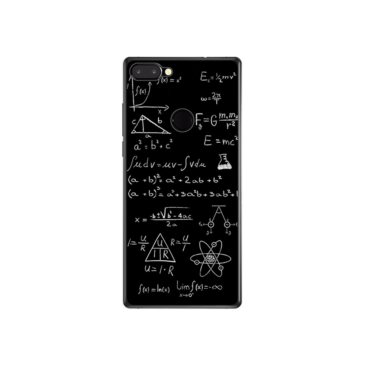 Funda Gel Tpu para Vernee Mix 2 Diseño Formulas Dibujos