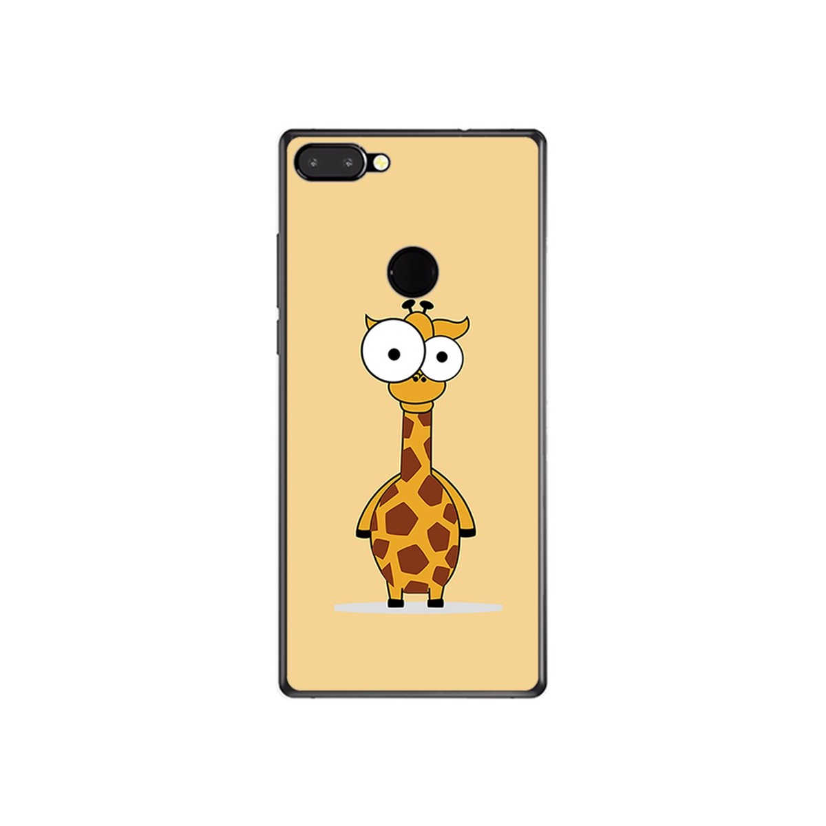Funda Gel Tpu para Vernee Mix 2 Diseño Jirafa Dibujos