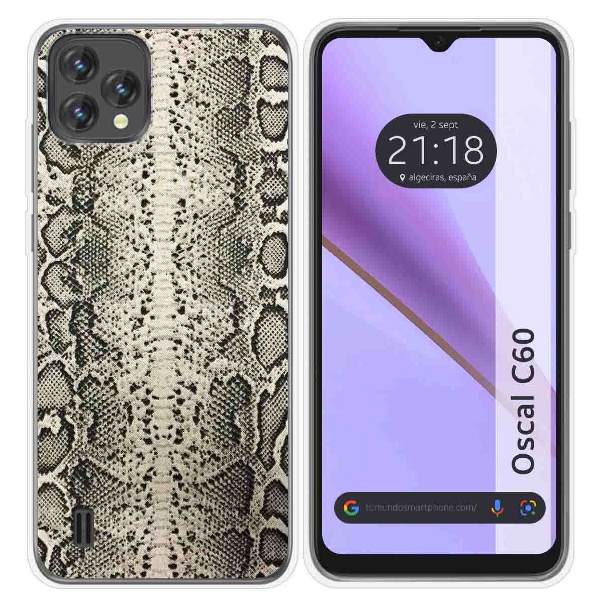 Funda Silicona para Blackview Oscal C60 diseño Animal 01 Dibujos