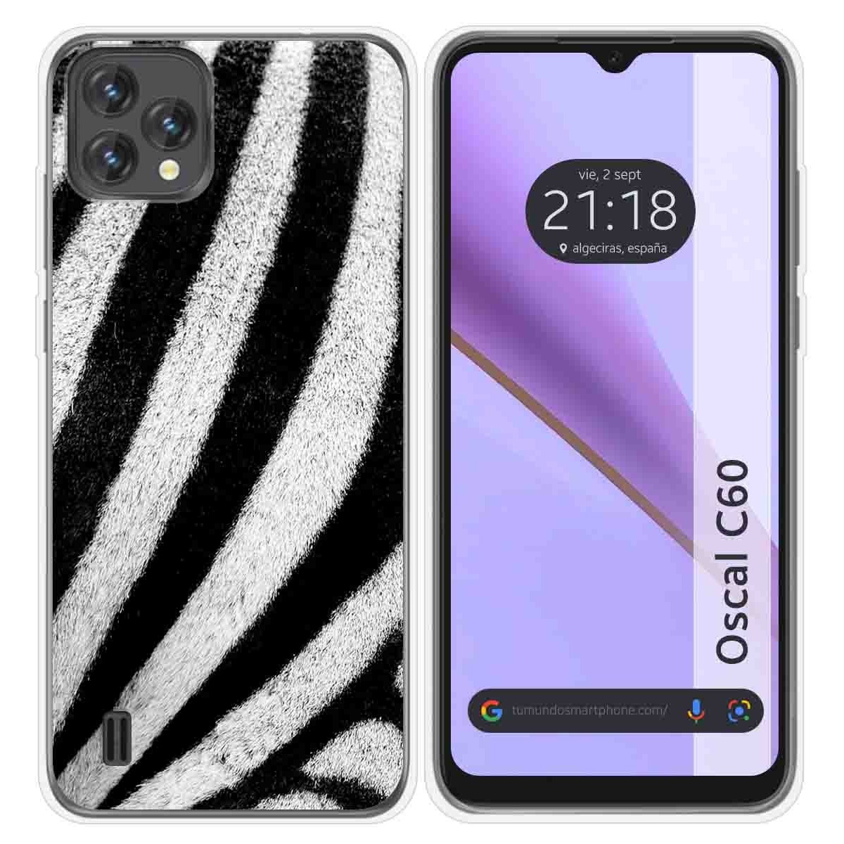 Funda Silicona para Blackview Oscal C60 diseño Animal 02 Dibujos