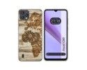 Funda Silicona para Blackview Oscal C60 diseño Madera 07 Dibujos